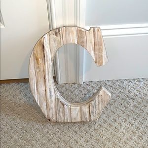 Wooden “C” Sign